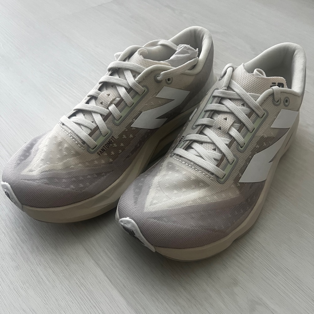New Balance Gray and White Athletic Shoes